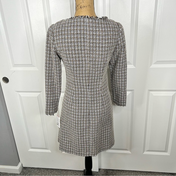 Sz 2 Melonie T Long Sleeve Tweed Button Up Dress NWT $89 MSRP - Picture 5 of 12